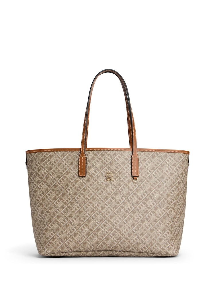 Tommy Hilfiger Brown Monoplay Tote Bag - Image 2 of 5 Tommy Hilfiger Brown Monoplay Tote Bag - Image 2 of 5