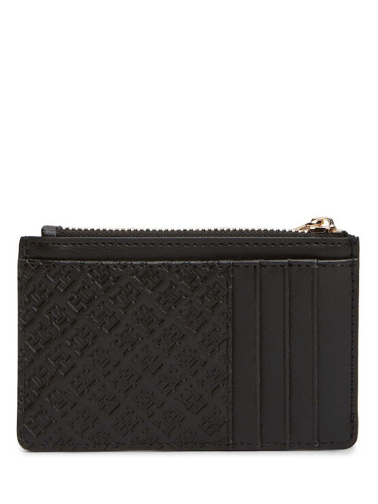 Tommy Hilfiger Black Icon Debossed Credit Card Holder - Image 2 of 4 Tommy Hilfiger Black Icon Debossed Credit Card Holder - Image 2 of 4