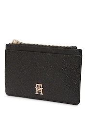 Tommy Hilfiger Black Icon Debossed Credit Card Holder - Image 3 of 4