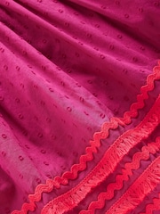 Boden Pink Flutter Sleeve Ric Rac Dress - Image 3 of 3