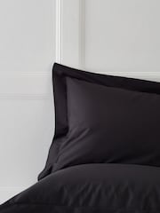Set of 2 Black Graphite Cotton Rich Pillowcases - Image 1 of 2