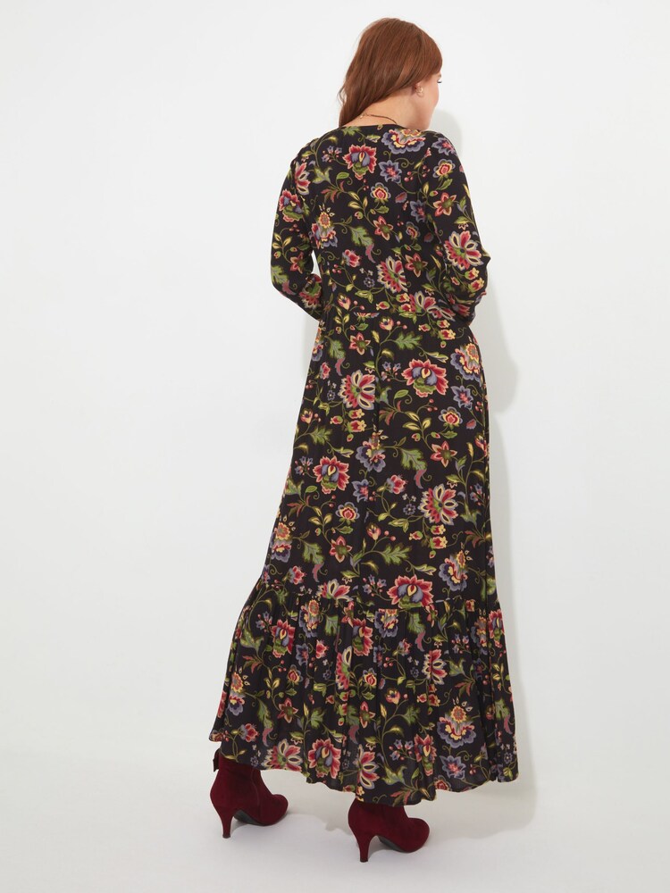 Joe Browns Brown Rowena Printed Maxi Petite Dress - Image 2 of 8