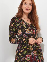 Joe Browns Brown Rowena Printed Maxi Petite Dress - Image 4 of 8