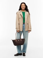 Tommy Hilfiger Brown Popette Elongated Tote Bag - Image 5 of 5