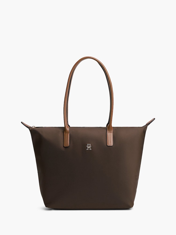 Tommy Hilfiger Brown Popette Tote Bag - Image 2 of 5 Tommy Hilfiger Brown Popette Tote Bag - Image 2 of 5