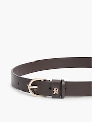 Tommy Hilfiger Brown Monogram Leather Belt - Image 2 of 3