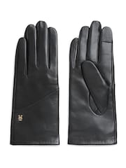 Guantes de piel con Monogram elegante de Tommy Hilfiger - Imagen 1 de 3