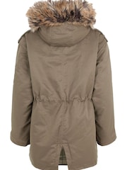 Mint Velvet Grey Cotton Parka - Image 4 of 4