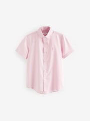 Pink Short Sleeve Cotton Rich Oxford Shirt (3-16yrs) - Image 1 of 3