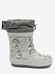 Grey Dino Cuff Wellies - Image 1 of 5
