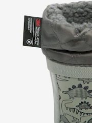 Grey Dino Cuff Wellies - Image 5 of 5