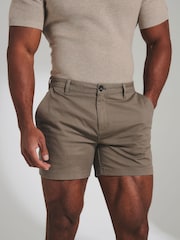 Tailored Athlete Natural Muscle Fit Chino Shorter Length Shorts - Image 4 of 6