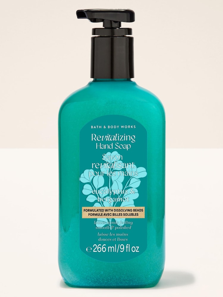 Bath & Body Works Eucalyptus and Bergamot Revitalizing Gel Hand Soap 266ml - Image 1 of 3 Bath & Body Works Eucalyptus and Bergamot Revitalizing Gel Hand Soap 266ml - Image 1 of 3