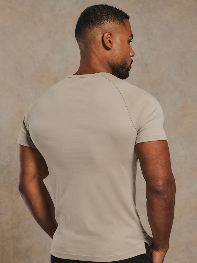 Tailored Athlete Natural Muscle Fit Mercerised T-Shirt - Image 2 of 6 Tailored Athlete Natural Muscle Fit Mercerised T-Shirt - Image 2 of 6