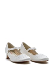 Rainbow Club White Kids Verity Satin Bridesmaid Shoes - Image 3 of 5