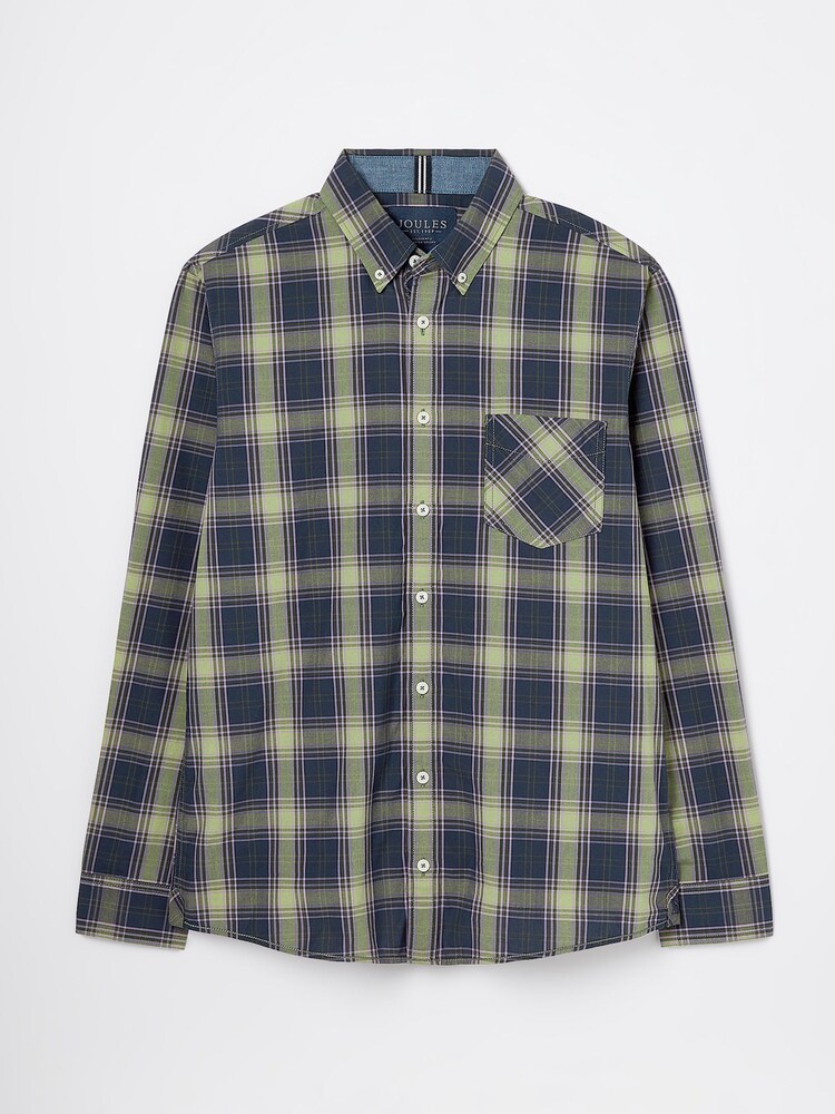 Joules Goodridge Green Long Sleeve Cotton Poplin Shirt - Image 6 of 6