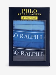 Polo Ralph Lauren Blue/Navy Stretch Cotton Boxers 3 Pack - Image 10 of 10