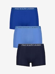 Polo Ralph Lauren Blue/Navy Stretch Cotton Boxers 3 Pack - Image 2 of 10