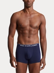 Polo Ralph Lauren Blue/Navy Stretch Cotton Boxers 3 Pack - Image 6 of 10