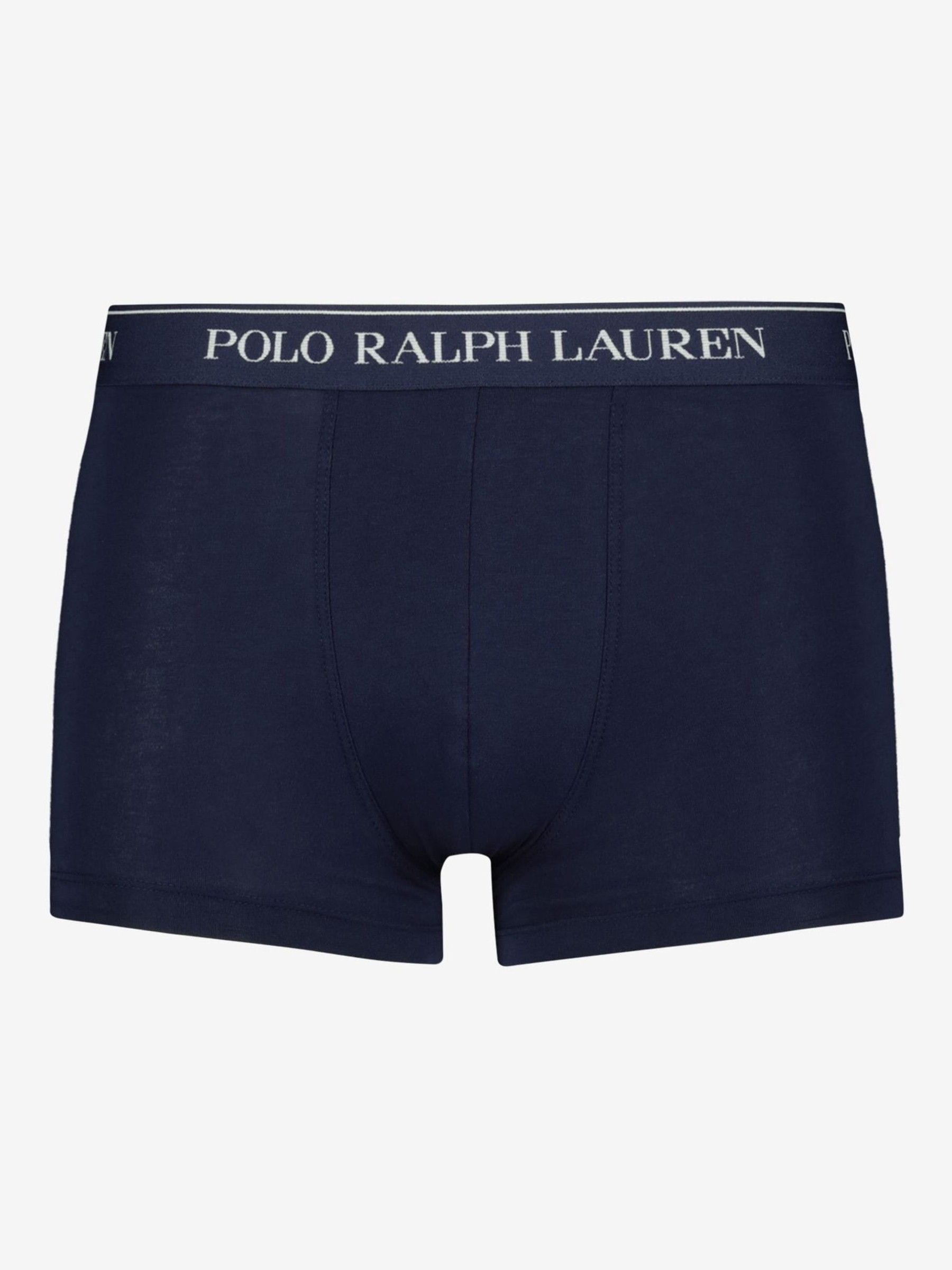Buy Polo Ralph Lauren Blue/Navy Stretch Cotton Boxers 3 Pack from