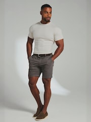 Tailored Athlete Cream Muscle Fit Textured Jersey T-Shirt - Image 1 of 6
