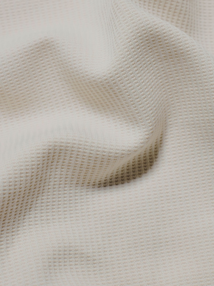 Tailored Athlete Cream Muscle Fit Textured Jersey T-Shirt - Image 6 of 6 Tailored Athlete Cream Muscle Fit Textured Jersey T-Shirt - Image 6 of 6