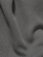 Tailored Athlete Green Muscle Fit Tipped Textured Open Collar Polo Shirt - Image 7 of 7