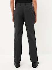 Charcoal Grey Machine Washable Plain Front Smart Trousers - Image 3 of 5
