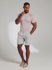 Tailored Athlete Pink Muscle Fit Fine Gauge Knitted T-Shirt - Image 3 of 6