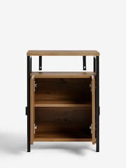 Dark Bronx Chevron Side Table - Image 7 of 9