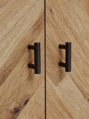 Dark Bronx Chevron Side Table - Image 9 of 9