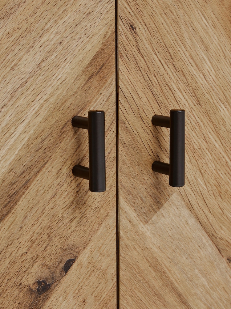 Dark Bronx Chevron Side Table - Image 9 of 9