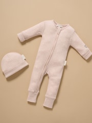 Rozā - Purebaby Merino adīts Naktstērps bez pēdu rāvējslēdzēja - Attēls 2 no 5