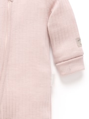 Rozā - Purebaby Merino adīts Naktstērps bez pēdu rāvējslēdzēja - Attēls 3 no 5