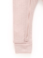 Rozā - Purebaby Merino adīts Naktstērps bez pēdu rāvējslēdzēja - Attēls 4 no 5