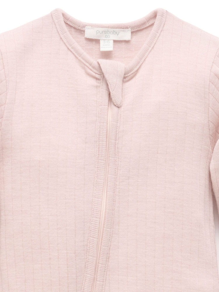 Rozā - Purebaby Merino adīts Naktstērps bez pēdu rāvējslēdzēja - Attēls 5 no 5