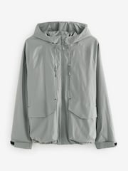 Grey Zip Through Hooded Waterproof Jacket - Image 12 of 15