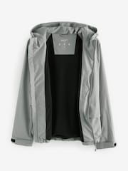 Grey Zip Through Hooded Waterproof Jacket - Image 13 of 15