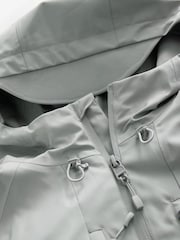 Grey Zip Through Hooded Waterproof Jacket - Image 14 of 15
