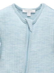 Zils - Purebaby Merino adīts Naktstērps bez pēdu rāvējslēdzēja - Attēls 4 no 7