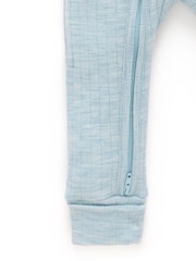 Zils - Purebaby Merino adīts Naktstērps bez pēdu rāvējslēdzēja - Attēls 6 no 7