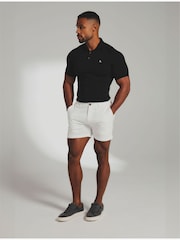 Tailored Athlete Black Muscle Fit Signature Polo Shirt - Image 1 of 5