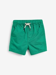 Dark Green 100% Cotton Pull-On Shorts (3mths-7yrs) - Image 1 of 3