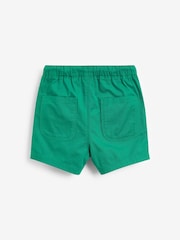 Dark Green 100% Cotton Pull-On Shorts (3mths-7yrs) - Image 2 of 3