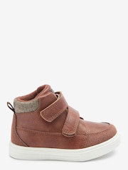 Tan Brown Wide Fit (G) Warm Lined Touch Fastening Boots - Image 1 of 4