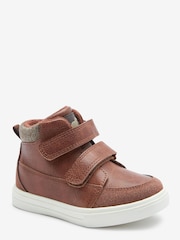 Tan Brown Wide Fit (G) Warm Lined Touch Fastening Boots - Image 2 of 4