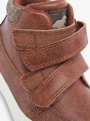 Tan Brown Wide Fit (G) Warm Lined Touch Fastening Boots - Image 4 of 4