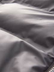 Slate Grey Shower Resistant Rubberised Funnel Puffer Coat - Image 12 of 12