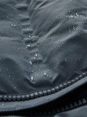 Slate Grey Regular Length Shower Resistant Hooded Puffer Coat - Image 5 of 15