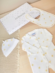 JoJo Maman Bébé Yellow 3-Piece Letter Box Gift Set - Image 1 of 2